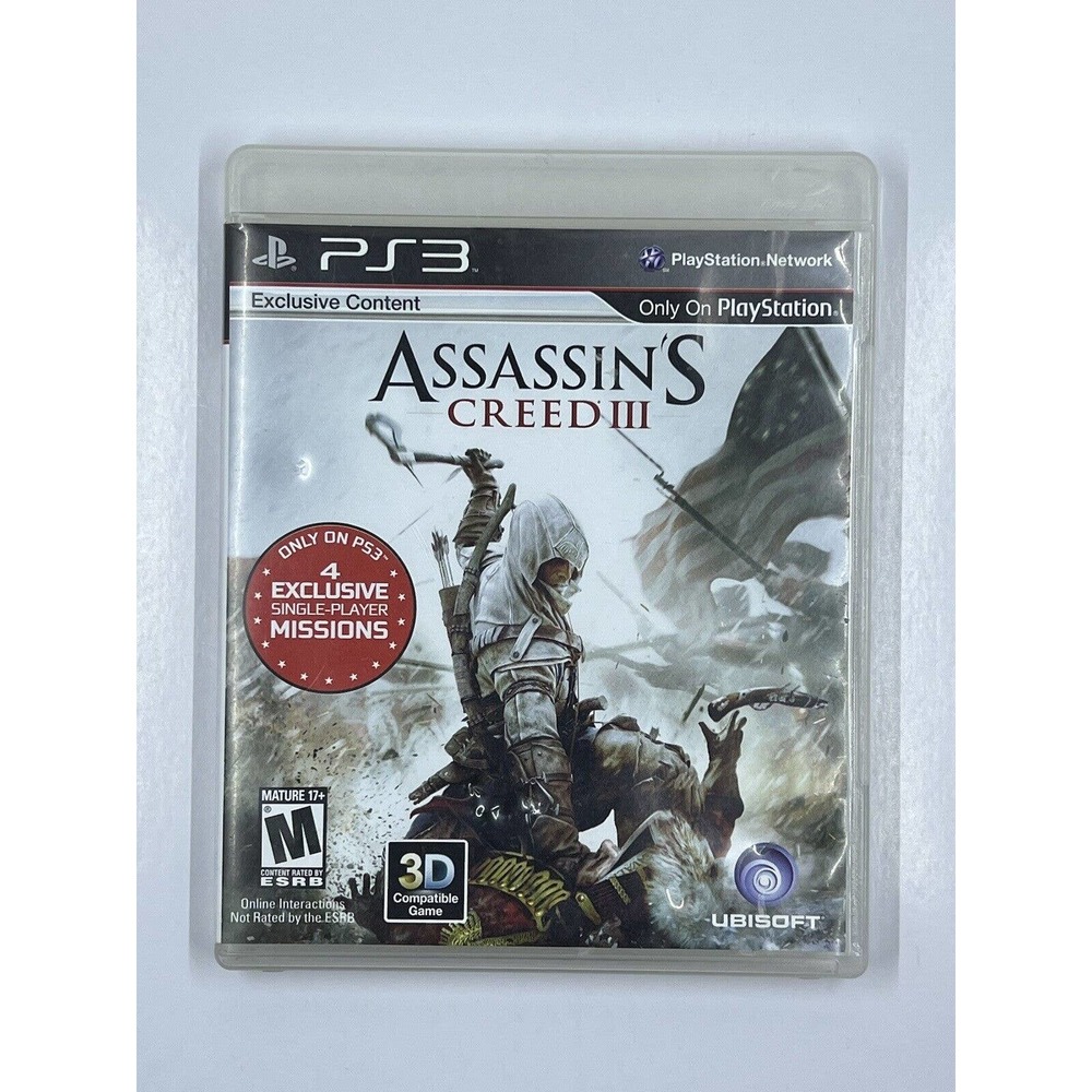 PS3 Assassin's Creed III Sony PlayStation 3 4 Bonus Missions